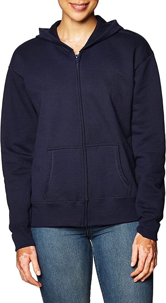 Hanes Women's EcoSmart Full-Zip Hoodie Sweatshirt